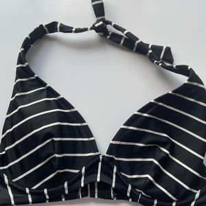 Striped bikini top